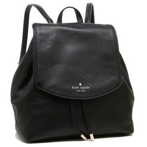 KATE SPADE MULBERRY STREET BLACK LEATHER BACKPACK